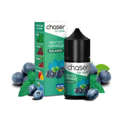 Рідина Chaser Blueberry Menthol Balance (Чорниця Ментол, 50 мг, 30 мл) 43066 - фото інтернет-магазина Кальянер