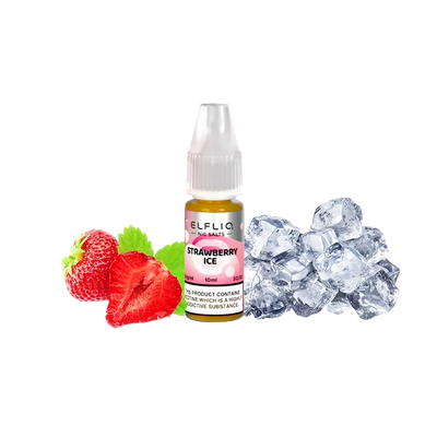 Рідина Elfliq Strawberry ice (Полуниця Льод, 50 мг, 10 мл) 21061 - фото інтернет-магазина Кальянер