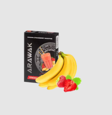 Тютюн Arawak Strong Banana Strawberry Smoothie (Банан полуниця, 40 г)  9623 - фото інтернет-магазина Кальянер