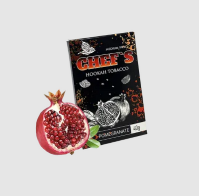 Табак Chefs Pomegranate (гранат, 40 г) 20172 - фото интернет-магазина Кальянер