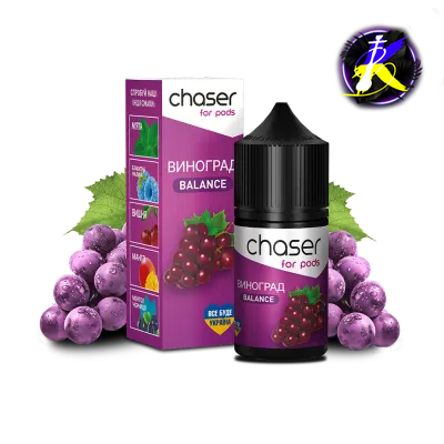 Рідина Chaser Grape Balance (Виноград, 50 мг, 30 мл) 45214 - фото інтернет-магазина Кальянер