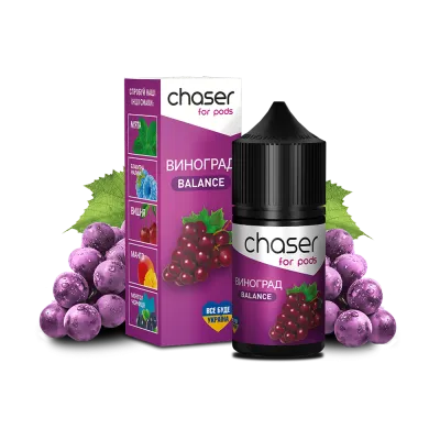 Рідина Chaser Grape Balance (Виноград, 50 мг, 30 мл) 45214 - фото інтернет-магазина Кальянер