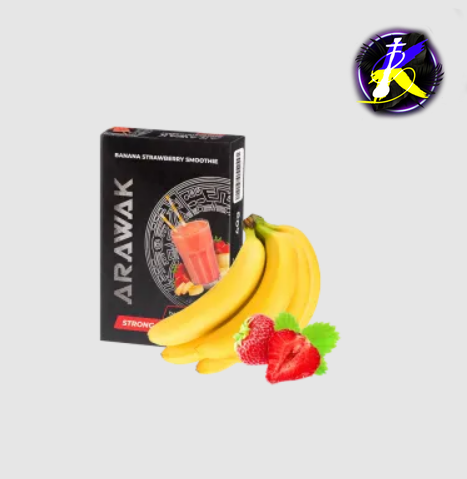Тютюн Arawak Strong Banana Strawberry Smoothie (Банан полуниця, 40 г)  9623 - фото інтернет-магазина Кальянер