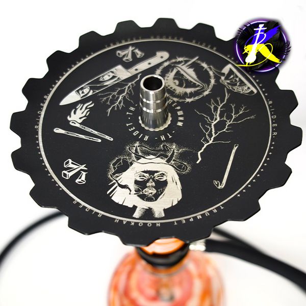 Кальян Trumpet Hookah Rider S Orange 57 см 4412 - фото интернет-магазина Кальянер