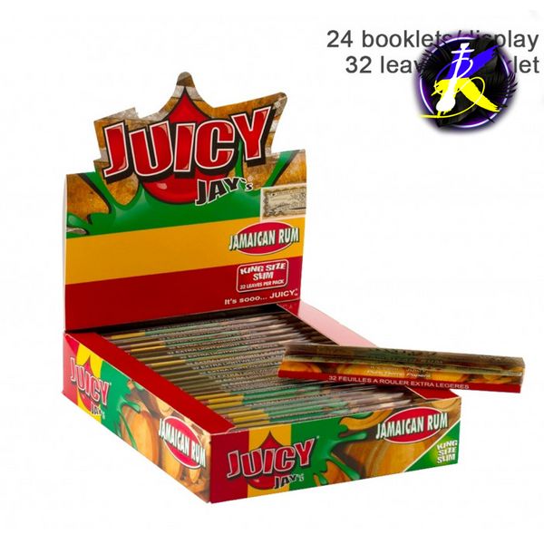 Бумага для самокруток King Size Juicy Jays Jamaican Rum 666546 - фото интернет-магазина Кальянер